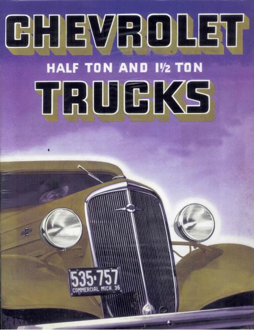 1936 Sales Brochure Chevrolet Pickup Truck