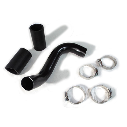 1947-1949 Radiator Hose Lower Dual Angle Metal with 2 Straight Hoses and 4 Clamps Chevrolet and GMC Pickup Truck
