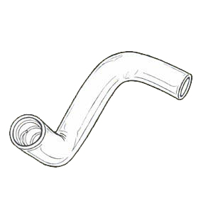 1955-1959 Radiator Hose Lower Formed 6 Cylinder Chevrolet and GMC Pickup Truck