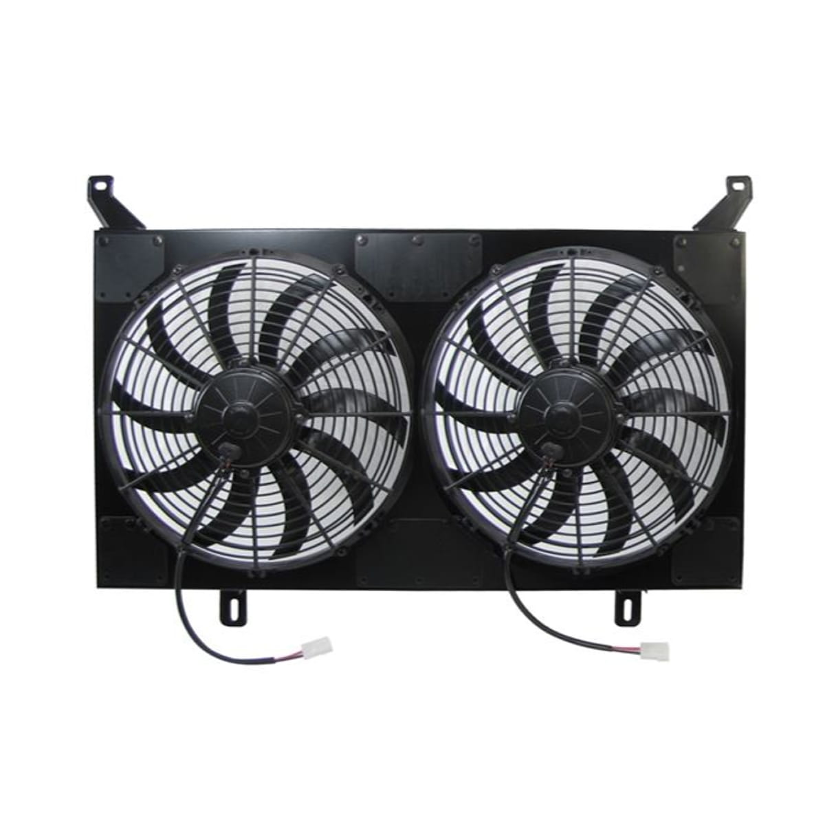 1967-1972 Radiator/Condenser Dual Fan Assembly w/ shroud Chevrolet and GMC Pickup Truck