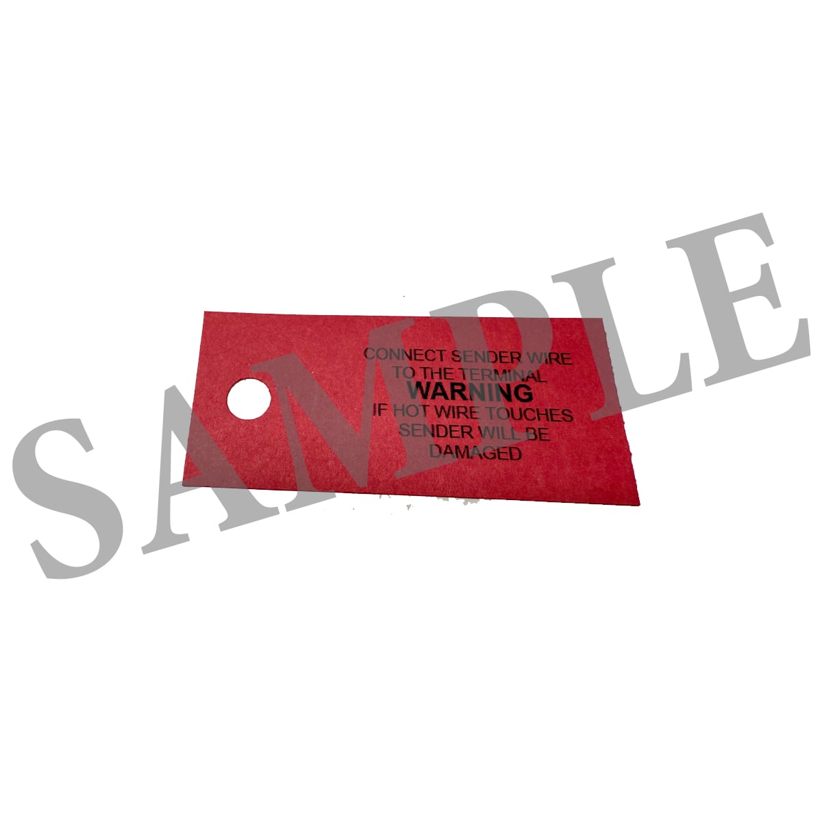 Fuel Gauge Warning Label for back of unit 1934-55