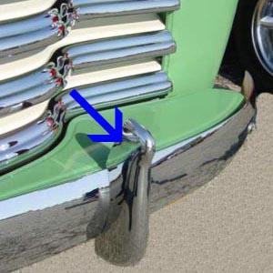 1947-Early 1955 Bumper Guards Quality Chromed Heavy Steel Forging Chevrolet and GMC Pickup Truck