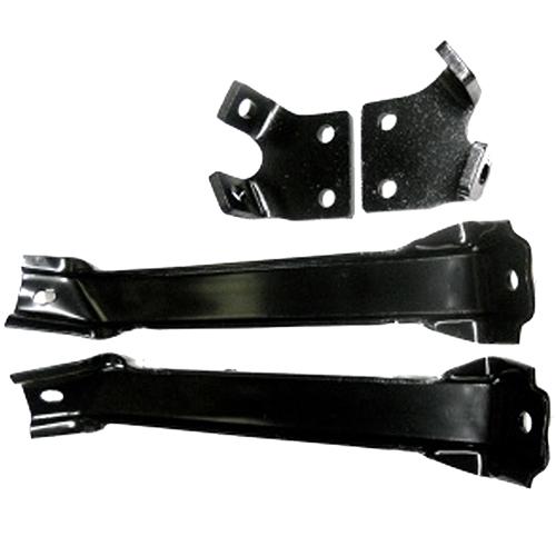 1955-1957 Bumper Braces Front 4 Pieces Chevrolet and GMC Pickup Truck