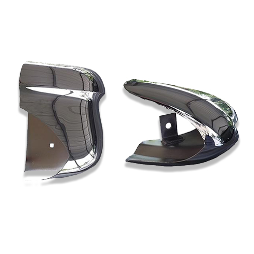 1955-1958 Cameo Rear Bumper Ends Chromed Steel Chevrolet and GMC . Sold in Pairs. Show Quality