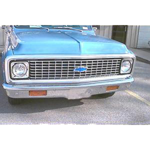 1971-1972 Front Chrome Bumper Chevrolet Pickup Truck