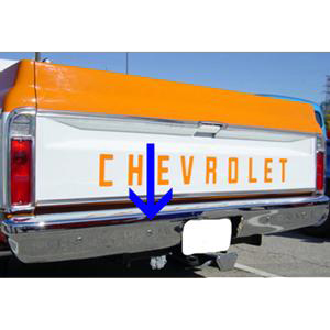 1967-1972 Rear Chrome Bumper Fleetside Stepside Blazer Chevrolet and GMC Pickup Truck