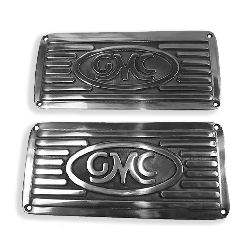 1934-Early 1955 Running Board Step Plates Polished GMC Pickup Truck