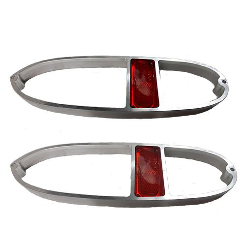 1955-58 Cameo Taillight Inner Rings with Red Reflector