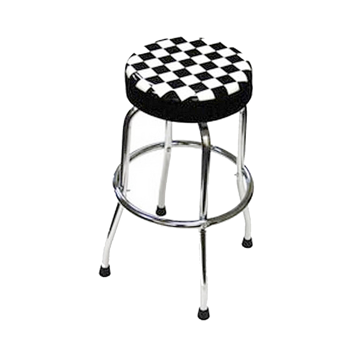 Counter or Bar Stool Racing (Black and White Checkered) Chevrolet Pickup Truck