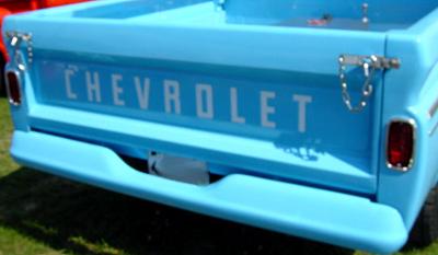 1963-66 CHEVY AND GMC TRUCK REAR EDP COATED TRUCK BUMPER