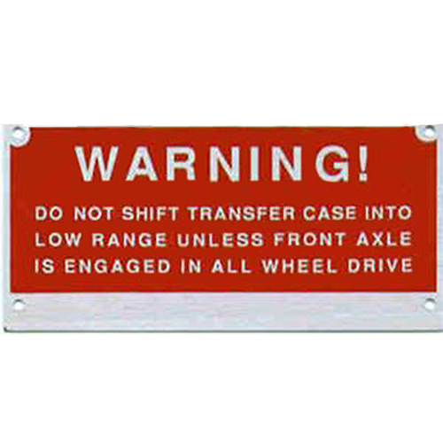 1955-1959 NAPCO Metal Dash Plate Chevrolet and GMC Pickup Truck