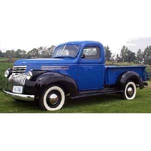 1936-1948 Exterior Paint Quart Export Blue Chevrolet Pickup and Big Truck
