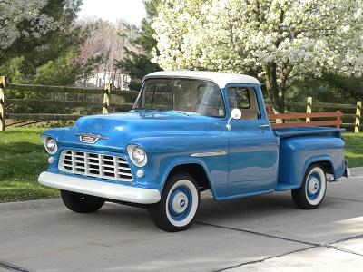 1955-1956 Exterior Paint Crystal Blue Light Gallon Chevrolet Pickup Truck