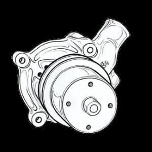 1937-1955 Water Pump Short Shaft Style Chevrolet Pickup Truck Fits 1941-1955 Chevrolet Cars
