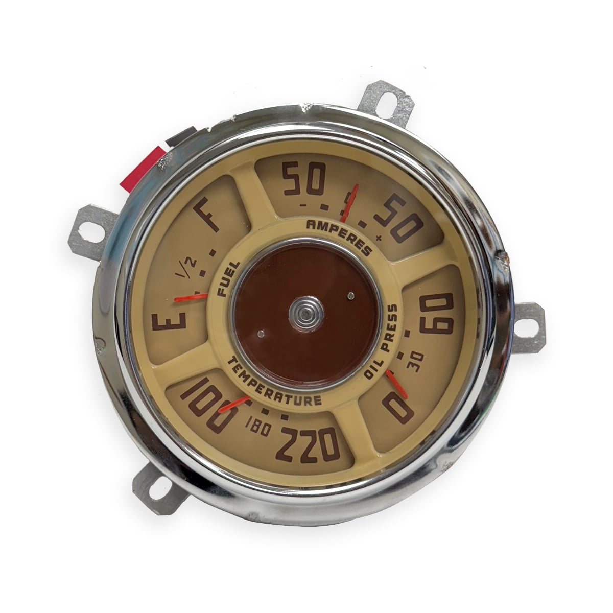 1947-1951 Gauge Cluster Restored Extended For V-8 GMC Pickup Truck