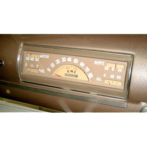 1940-1946 Gauge Cluster Extended Restored with Speedometer Big Pickup Truck 7/8 shaft GMC Pickup Truck
