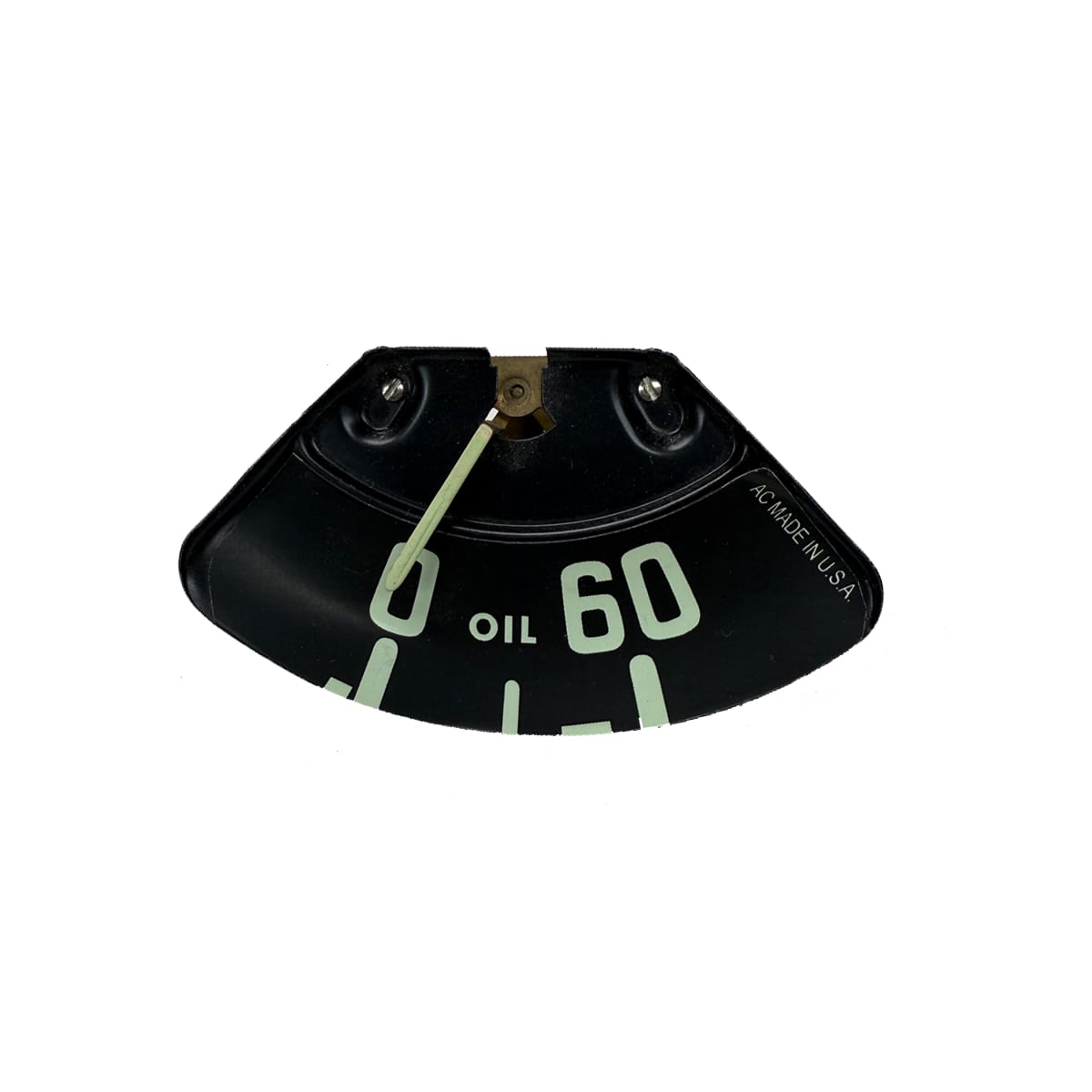 1954-Early 1955 Oil Gauge 60# Light Green Needle Rebuilt Chevrolet Pickup Truck