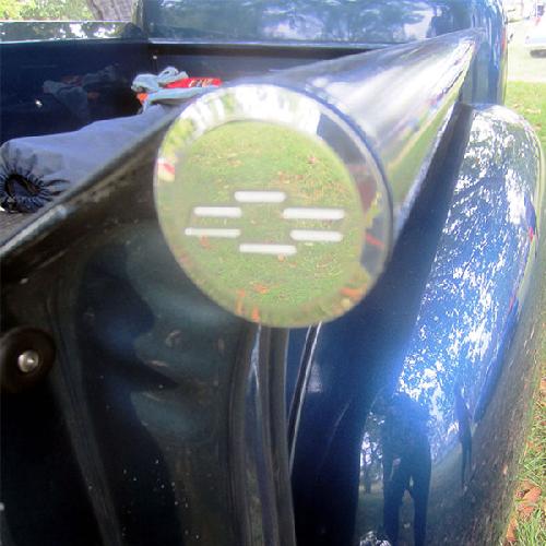 1967-1972 Bed Side Hole Caps with Bow-Tie Logo Stepside Chevrolet Pickup Truck