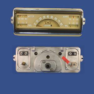 1940-1946 Gauge Cluster Restored with Speedometer Big Pickup Truck 7/8 shaft GMC Pickup Truck