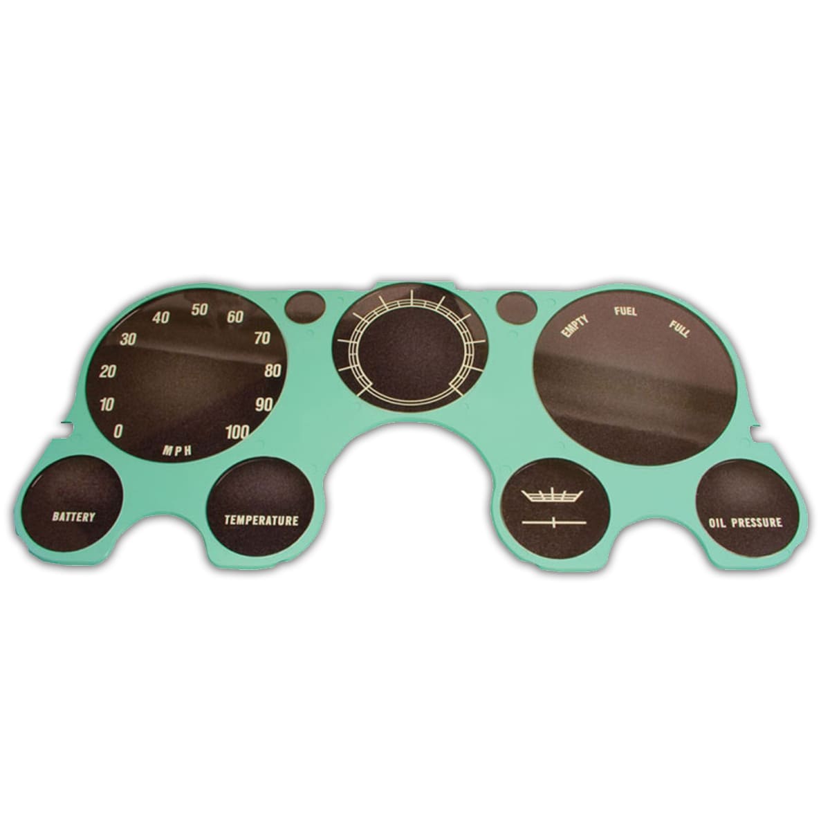 1967-1972 Gauge Cluster Face Plate For Dashes Without Tachometer Chevrolet and GMC Pickup Truck