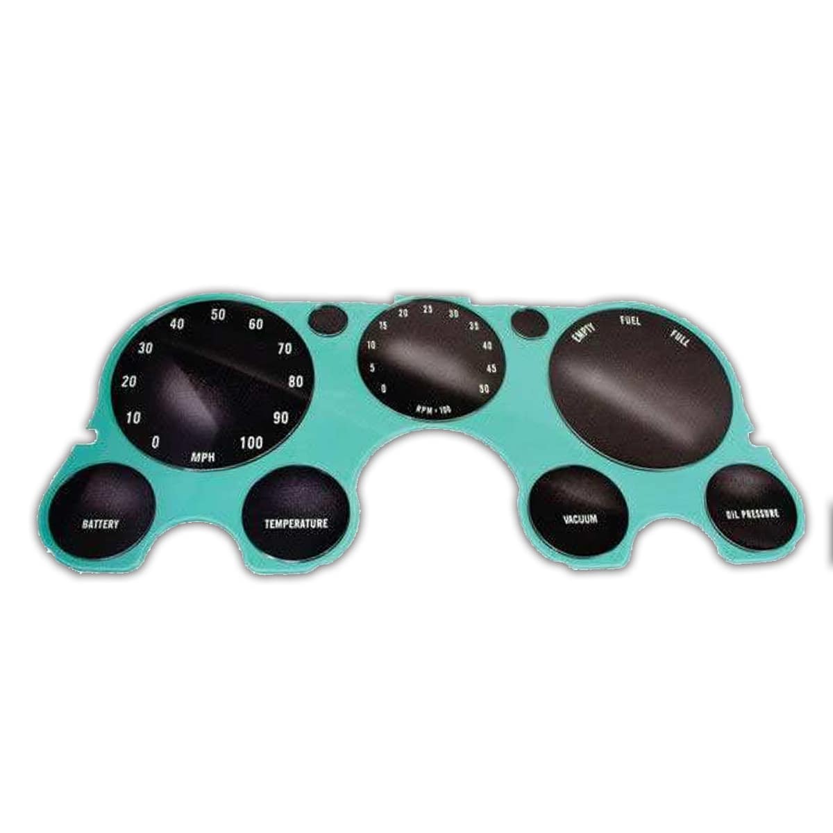 1967-1972 Gauge Cluster Face Plate Lens With Tachometer & Vacuum Gauge Chevrolet and GMC Pickup Truck