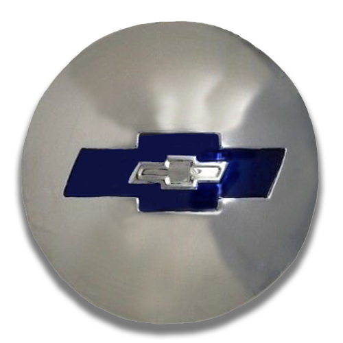 1954-Early 1955 Hub Cap 1/2 Ton Stainless With Blue Bowtie Emblem Chevrolet Pickup Truck