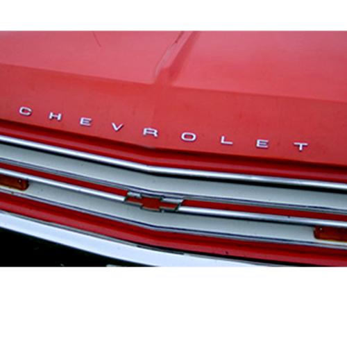 1967-1968 Hood Chrome Letters Chevrolet Pickup Truck