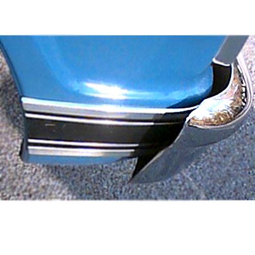 1969-1972 Wide Side Molding Black- Front Fender Front Right Chevrolet and GMC Pickup Truck