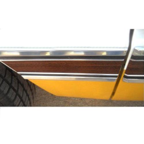 1969-1972 Front Fender Rear Molding with Wood Grain Insert Left Chevrolet and GMC Pickup Truck