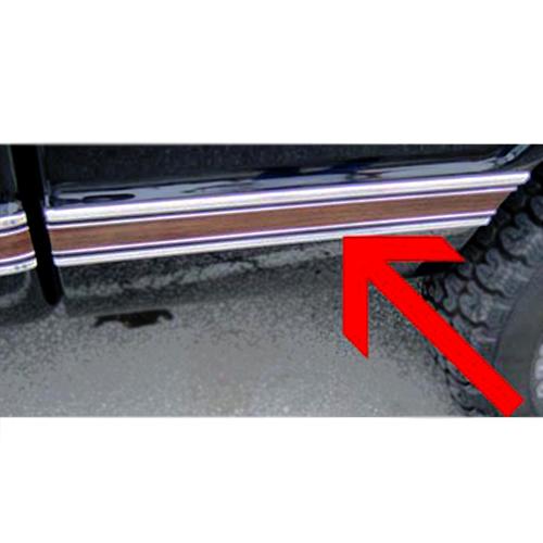 1969-1972 Bed Front Molding with Wood Grain Trim 115-Inch Wheel Base Left Chevrolet and GMC Pickup Truck