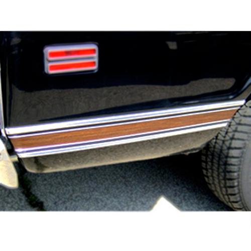 1969-1972 Right Bed Front Molding with Wood Grain Trim 127-Inch Wheel Base Right Chevrolet and GMC Pickup Truck
