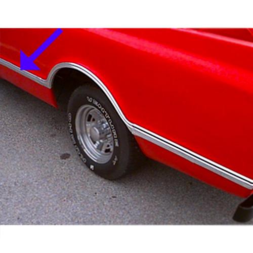 1967-1968 Front Bed Edege Molding (Left) Long Bed 127 inch Chevrolet and GMC Pickup Truck