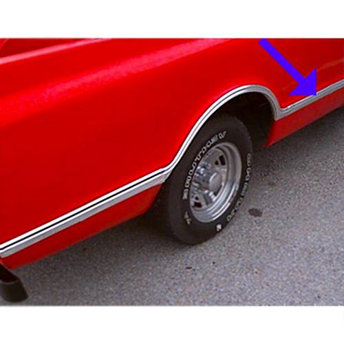 1967-1968 Front Bed Edege Molding (Right) Long Bed 127 inch Chevrolet and GMC Pickup Truck