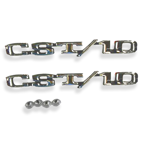 1969-1970 Fender Side Emblems for the Top of the Line CST/10 Front Chevrolet Pickup Truck
