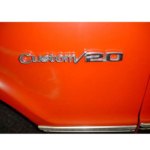 1969-1972 Fender Side Emblems Custom 20 Front Chevrolet Pickup Truck