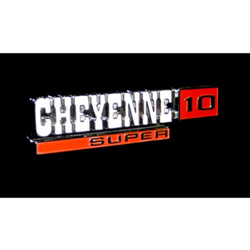 1971-1972 Fender Side Emblems Super Front Chevrolet Pickup Truck