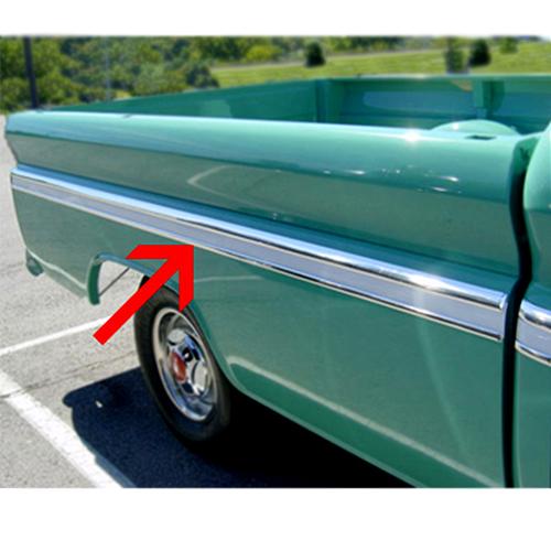 1962-1966 Long Bed 8 Foot Lower Bed Molding Chevrolet Pickup Truck