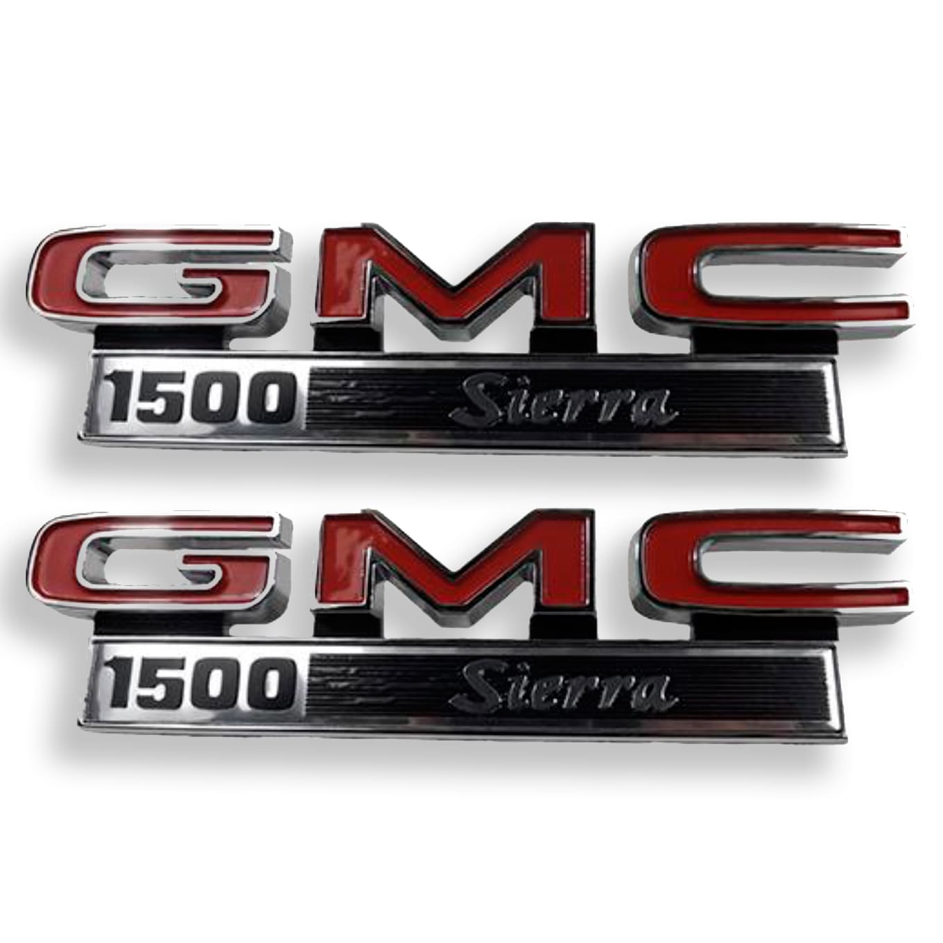 1971-1972 Front Fender Side Emblems Sierra Grande GMC Pickup Truck