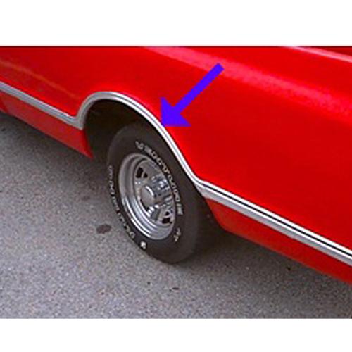 1967-1968 Lower Side Body And Wheelwell Trim-Rear Bed Left Chevrolet and GMC Pickup Truck