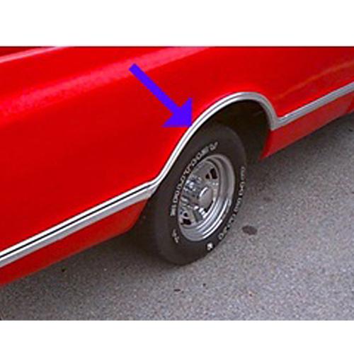 1967-1968 Lower Side Body And Wheelwell Trim-Rear Right Chevrolet and GMC Pickup Truck