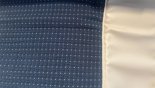 Upholstery Kit Cameo 1955-1957 Medium Blue with Ivory Vinyl Boxing