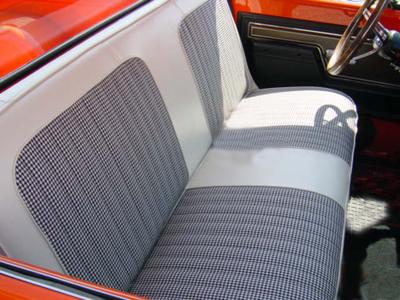 1971-1972 Seat Back and Bottom Kit Deluxe Bench Off White Chevrolet and GMC Pickup Truck