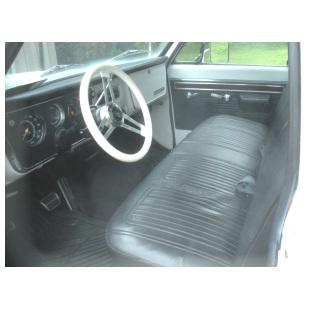 1969-1972 Seat Covers Chevrolet CST and GMC Super Custom Bench Black Pickup Truck