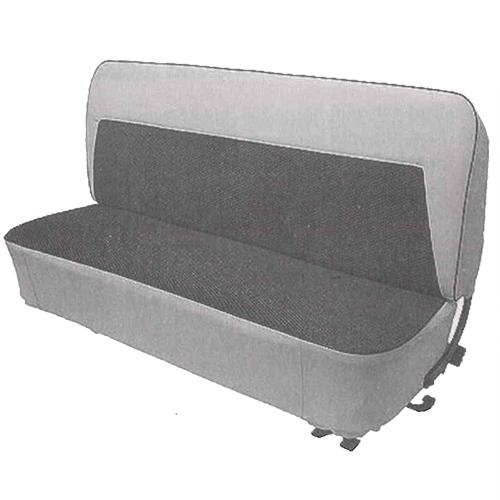 1955-1959 Off White Vinyl with Charcoal Insert Seat Kit Chevrolet Pickup Truck (will fit GMC)