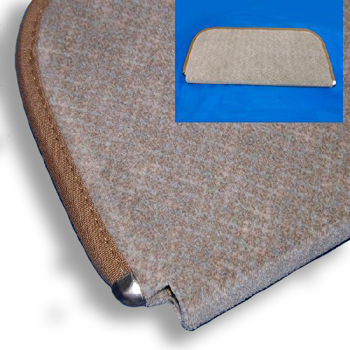 1939-1946 Sunvisor Pad Beige Cloth Upholstered Pad Chevrolet and GMC Pickup Truck