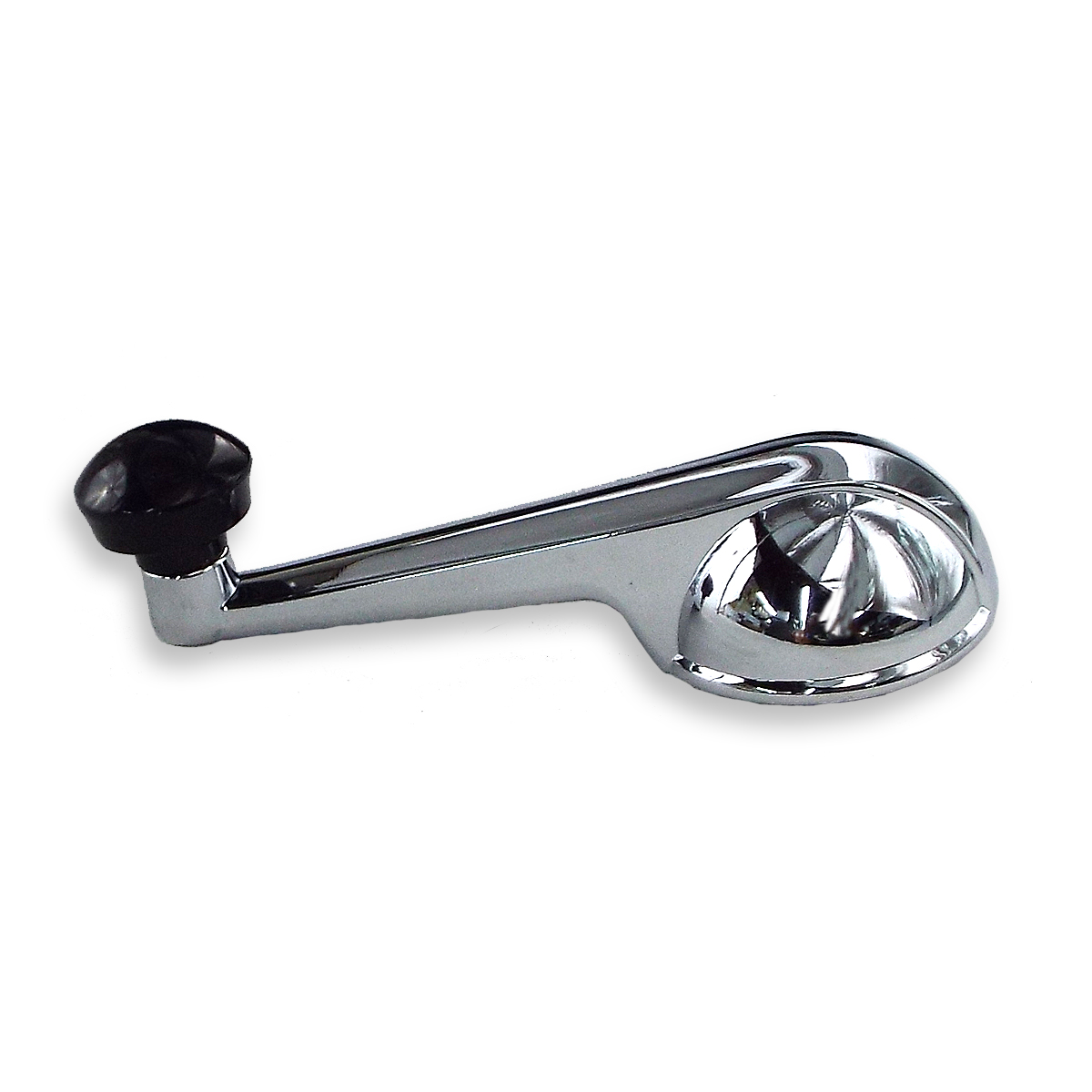 1947-1966 Inside Window Handle With Set Screw Chrome With Black Knob Chevrolet and GMC Pickup and Big Truck