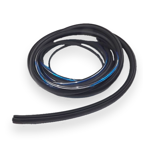 1942-1959 Rear Glass Rubber Kit with Chrome Filler Strip Small Window Chevrolet and GMC Pickup and Big Truck