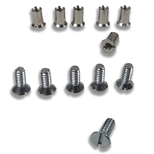 Late 1955-1959 Door Glass Lower Frame Screws Set of 6 For Both Doors Chevrolet and GMC Pickup Truck