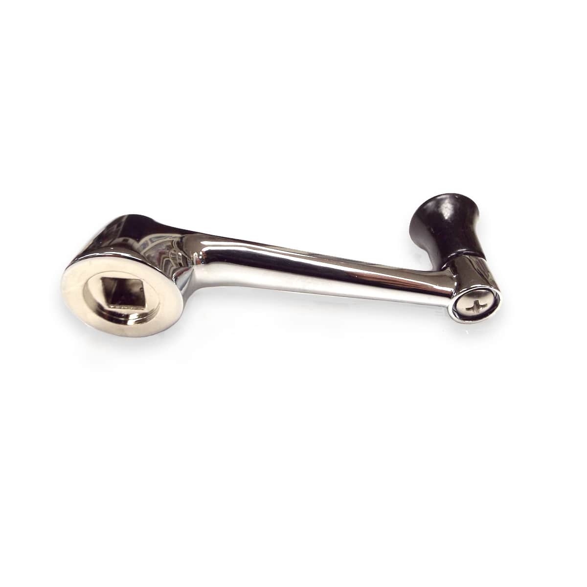 1939 Window Handle Inside with Black Knob Left or Right Chrome Chevrolet and GMC Pickup Truck