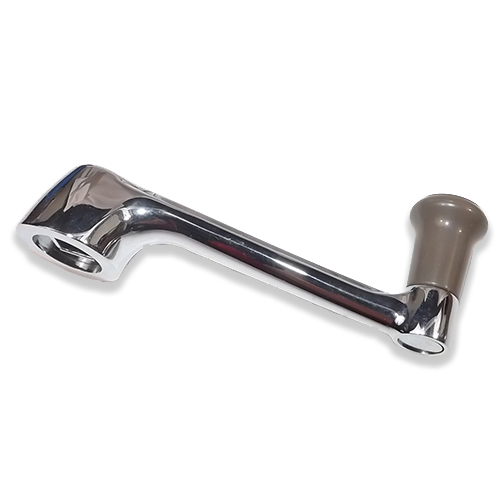 1940-1946 Window Handle Inside with Tan Knob Left or Right Chevrolet and GMC Pickup Truck